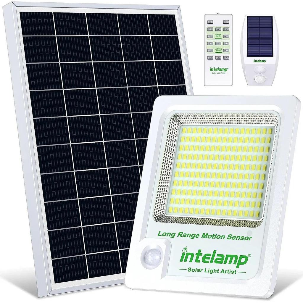 Solar Motion Sensor Flood Light with Remote Control by HitMyNeed