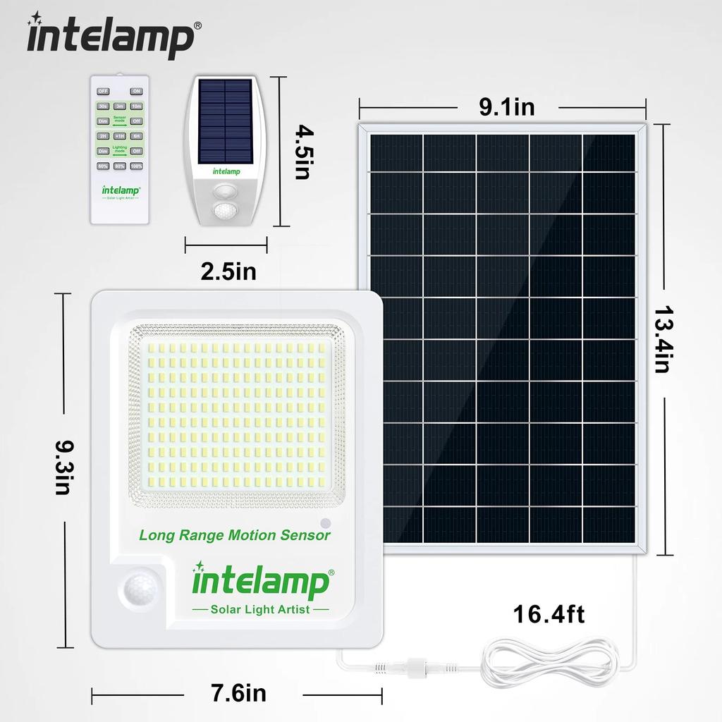 Solar Motion Sensor Flood Light with Remote Control by HitMyNeed