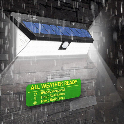Solar Motion Sensor Outdoor Light 118 LED 1000 Lumens by HitMyNeed