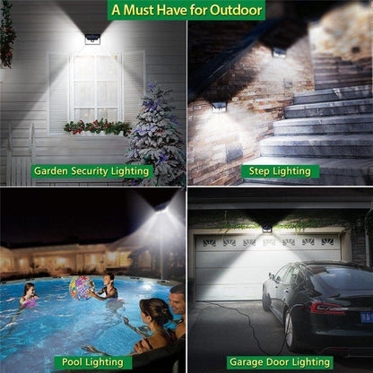 Solar Motion Sensor Outdoor Light 118 LED 1000 Lumens by HitMyNeed