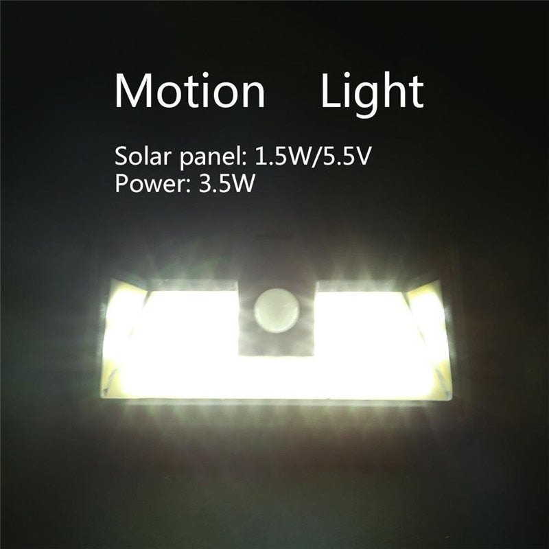 Solar Motion Sensor Outdoor Light 118 LED 1000 Lumens by HitMyNeed