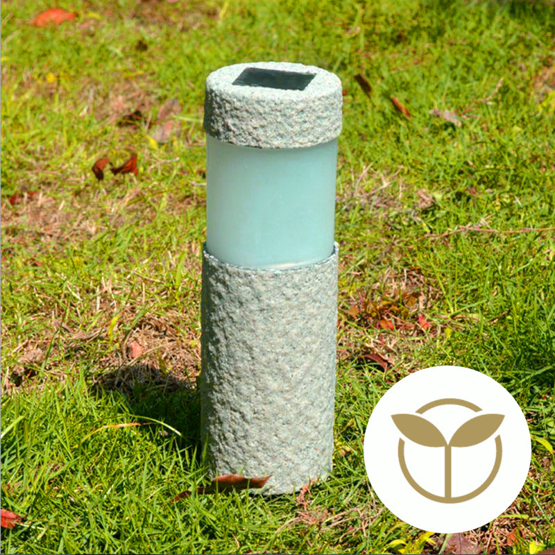 Solar Pillar Garden Light Outdoor LED Pathway Lamp by HitMyNeed