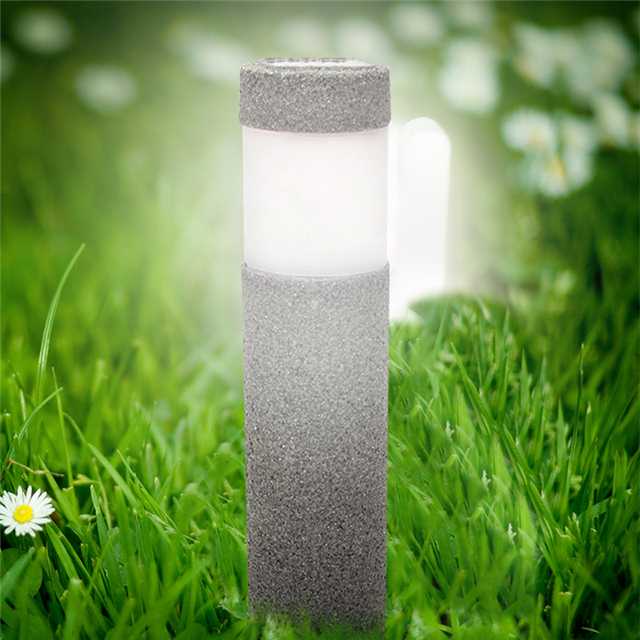Solar Pillar Garden Light Outdoor LED Pathway Lamp by HitMyNeed