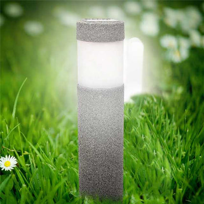 Solar Pillar Garden Light Outdoor LED Pathway Lamp by HitMyNeed