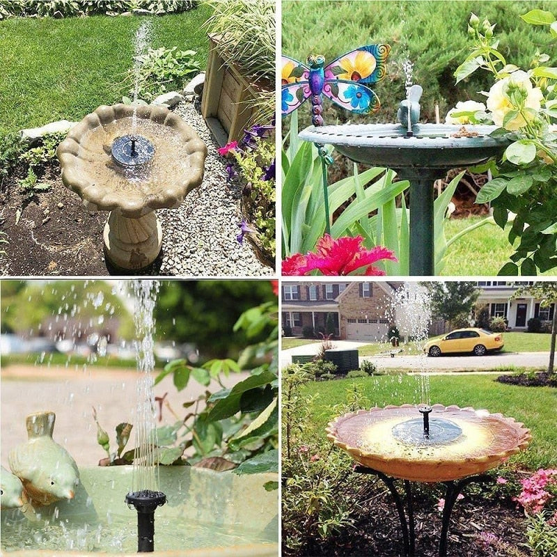 Solar Pond Fountain Birdbath Water Pump 1.2W by HitMyNeed