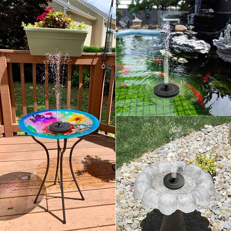 Solar Pond Fountain Birdbath Water Pump 1.2W by HitMyNeed