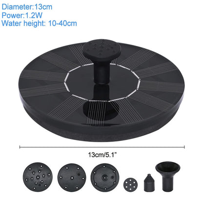 Solar Pond Fountain Birdbath Water Pump 1.2W by HitMyNeed
