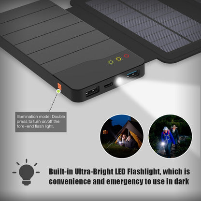 Solar Power Bank Outdoor Charger 10000mAh by HitMyNeed