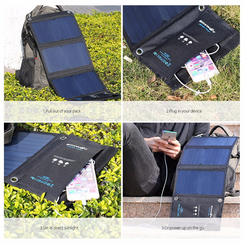 Solar Power Bank Universal Phone Charger by HitMyNeed