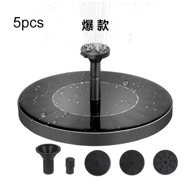 Solar Powered Floating Fountain Pump for Ponds by HitMyNeed