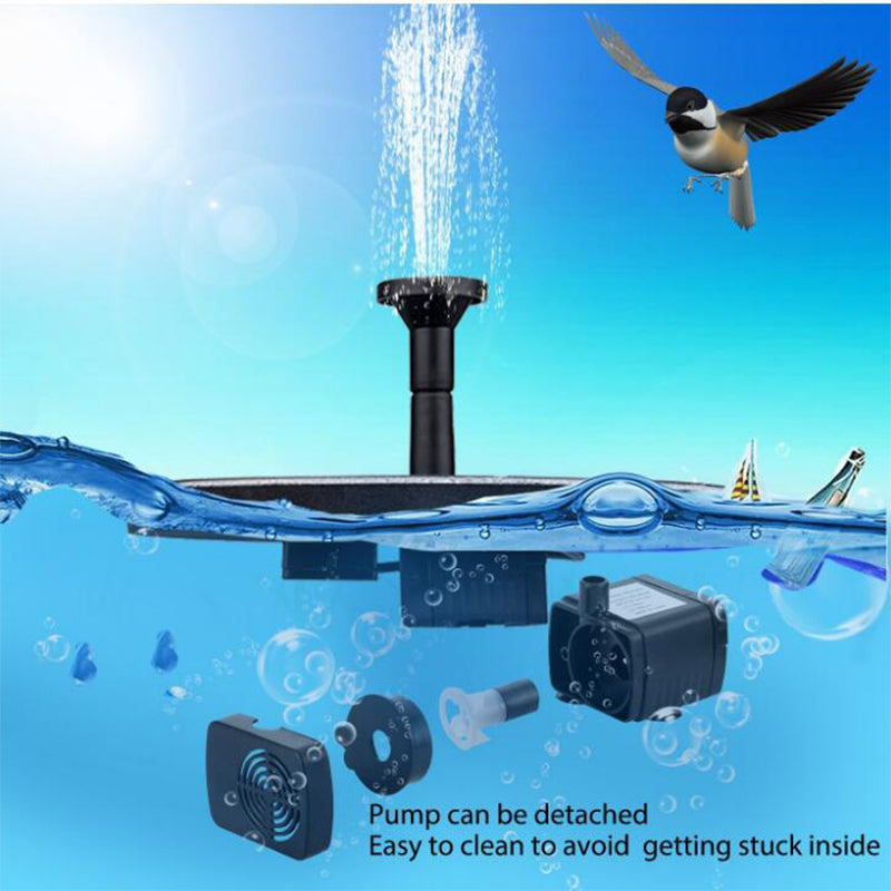 Solar Powered Floating Fountain Pump for Ponds by HitMyNeed