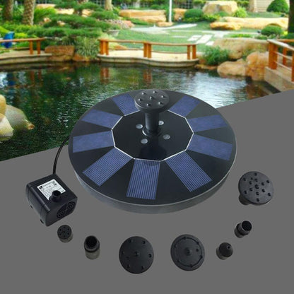 Solar Powered Garden Water Fountain with LED Lights by HitMyNeed