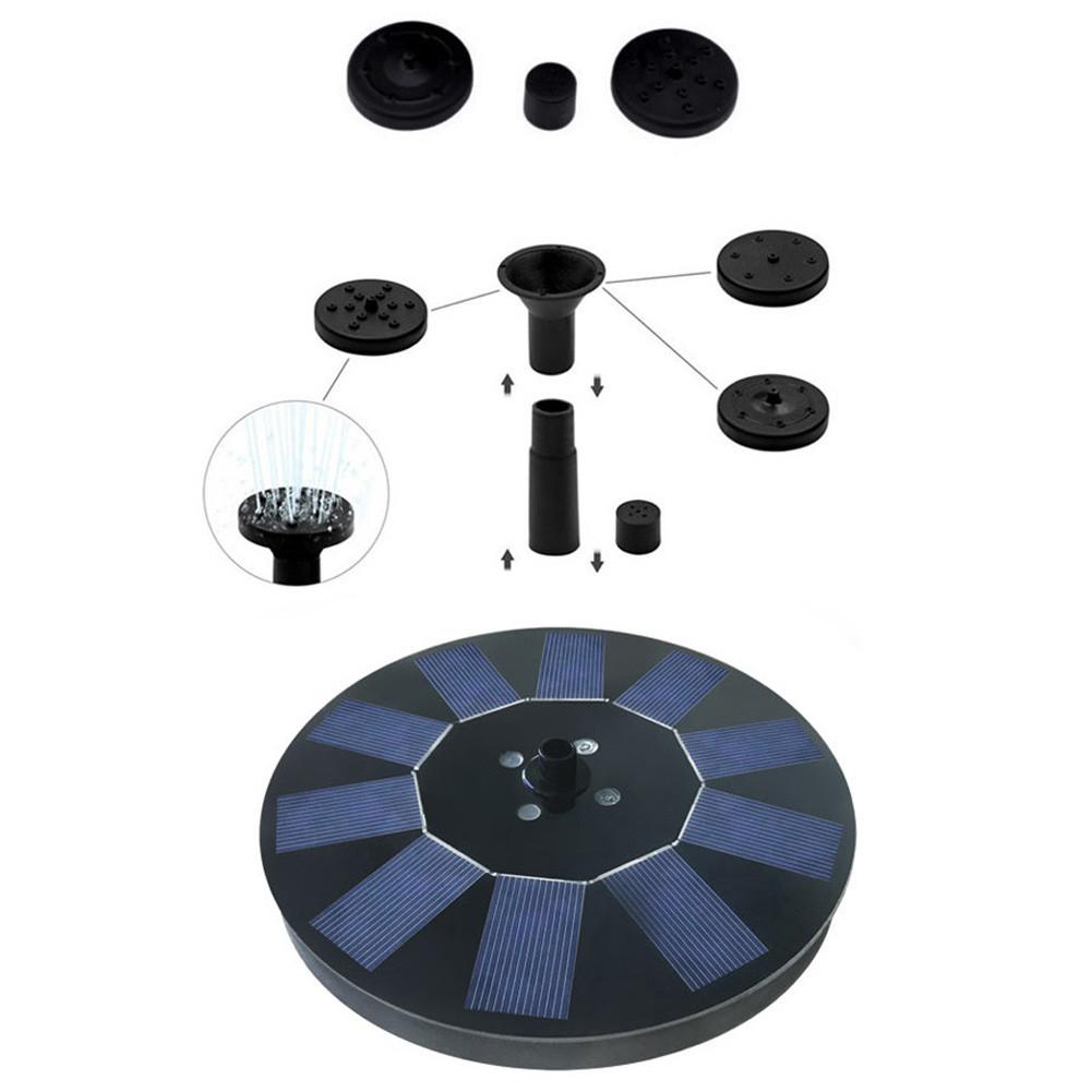 Solar Powered Garden Water Fountain with LED Lights by HitMyNeed