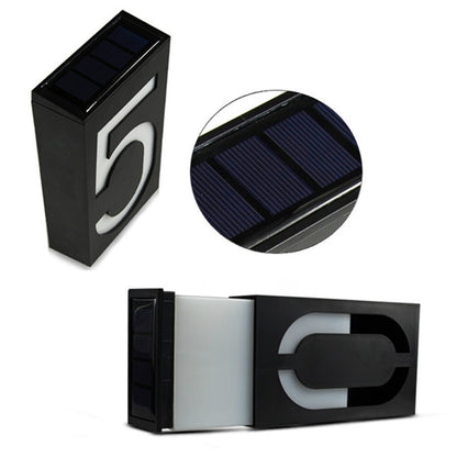 Solar Powered LED House Number Door Plate Sign by HitMyNeed