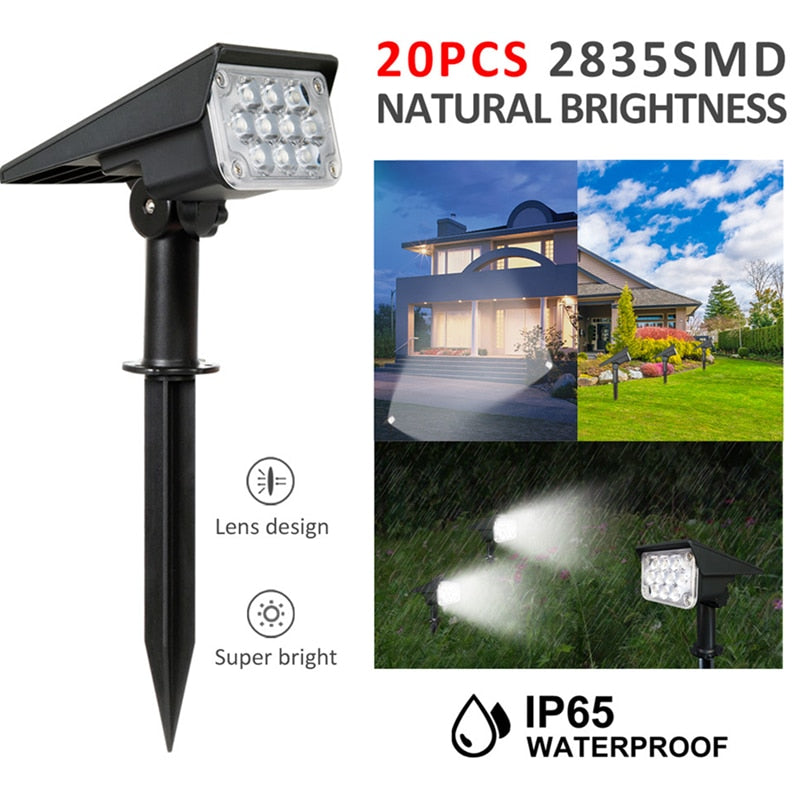 Solar Powered Outdoor Garden Light IP65, 4W by HitMyNeed
