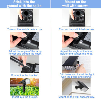 Solar Powered Outdoor Garden Light IP65, 4W by HitMyNeed