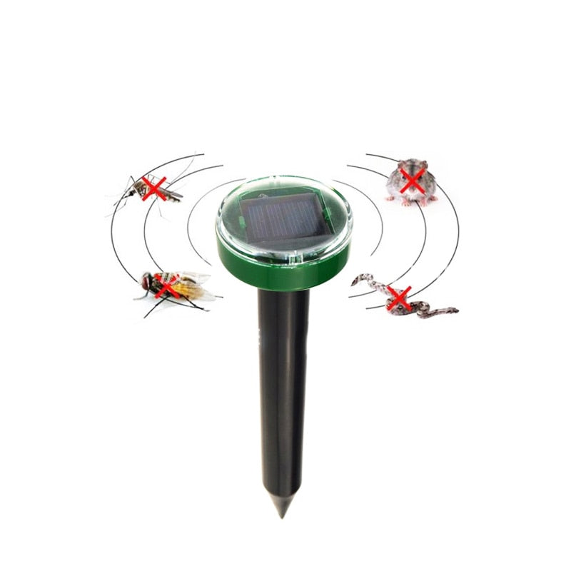 Solar Powered Ultrasonic Garden Animal Repeller by HitMyNeed