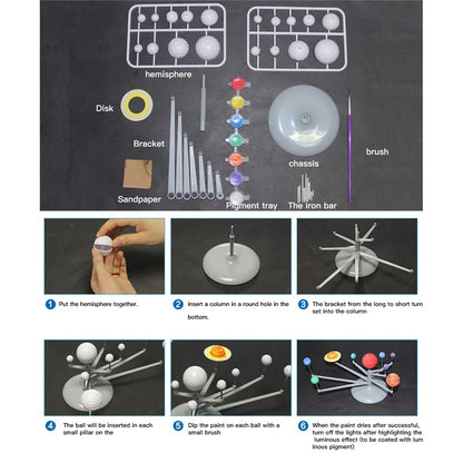 Solar System Model DIY Educational Kit for Kids by HitMyNeed