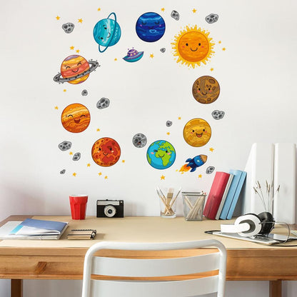 Solar System Wall Stickers for Kids Rooms by HitMyNeed