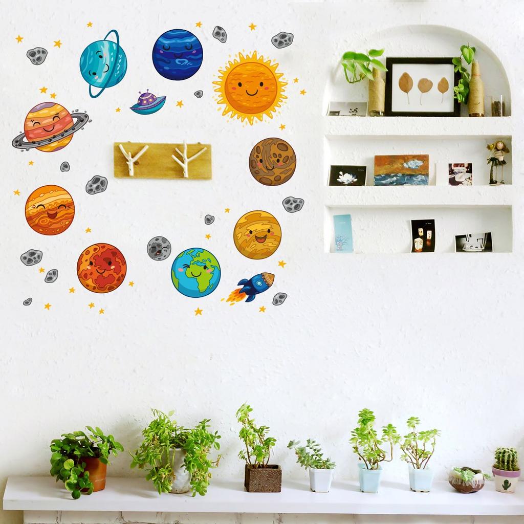Solar System Wall Stickers for Kids Rooms by HitMyNeed