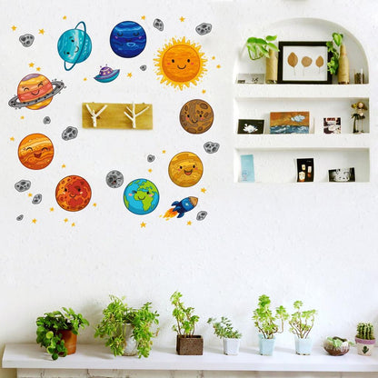 Solar System Wall Stickers for Kids Rooms by HitMyNeed