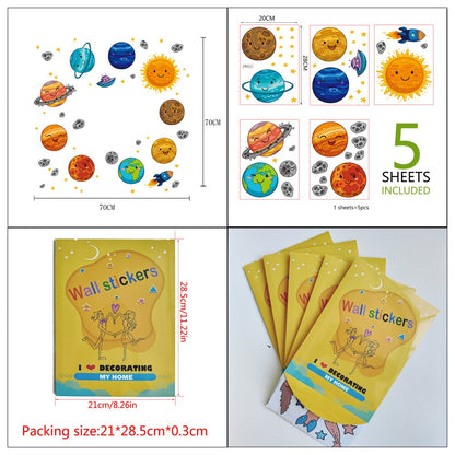 Solar System Wall Stickers for Kids Rooms by HitMyNeed