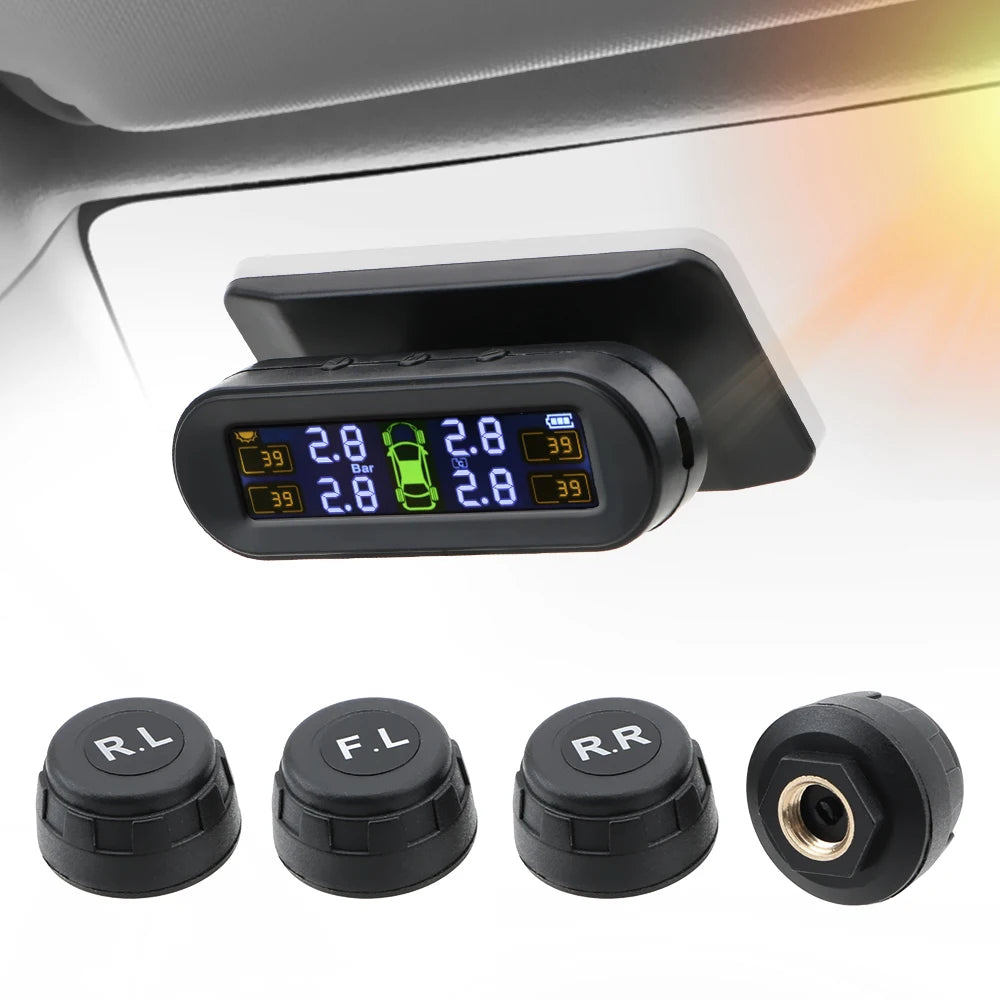 Solar TPMS with 4 External Sensors & Temp Alerts by HitMyNeed
