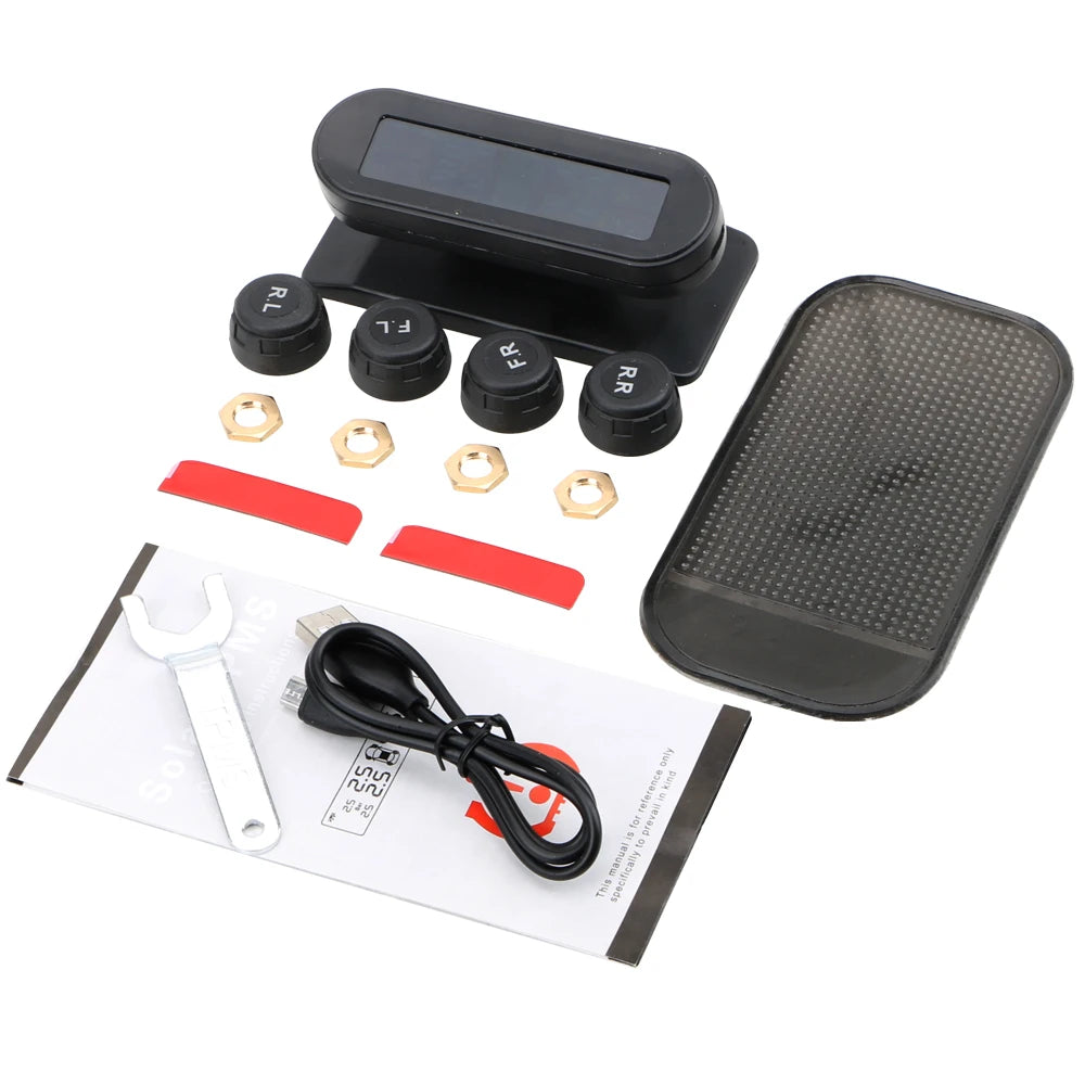 Solar TPMS with 4 External Sensors & Temp Alerts by HitMyNeed