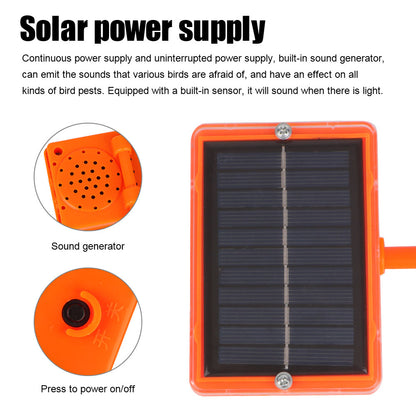 Solar Ultrasonic 360° Bird Repeller for Gardens by HitMyNeed