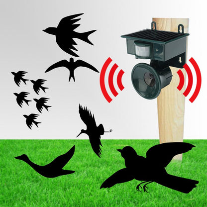Solar Ultrasonic Bird Repeller with Motion Sensor by HitMyNeed