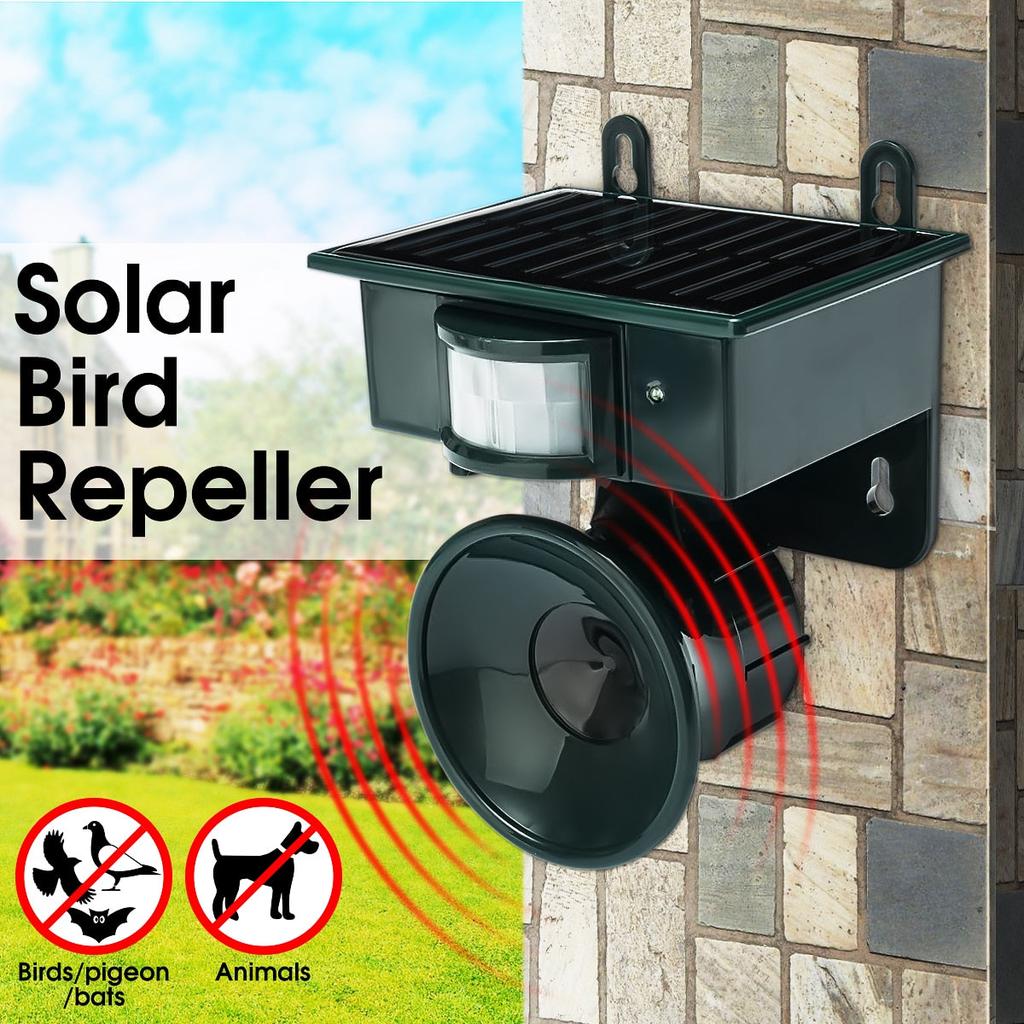 Solar Ultrasonic Bird Repeller with Motion Sensor by HitMyNeed