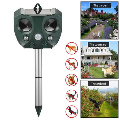 Solar Ultrasonic Cat & Animal Repeller by HitMyNeed