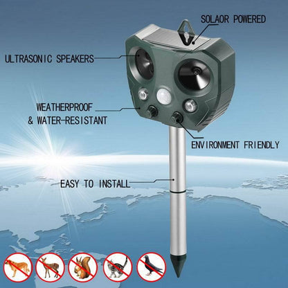 Solar Ultrasonic Cat & Animal Repeller by HitMyNeed