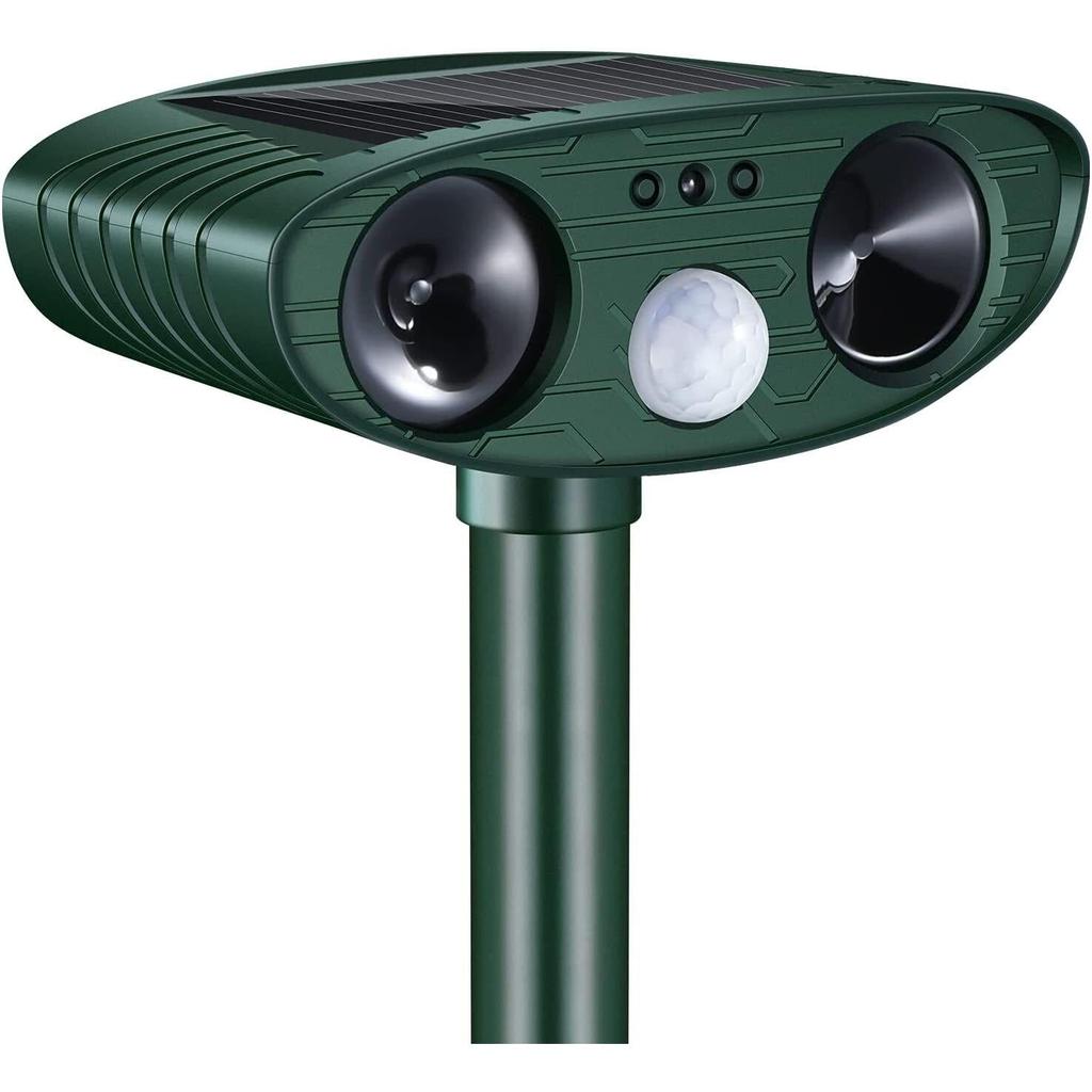 Solar Ultrasonic Cat & Dog Repellent, IPX4 by HitMyNeed
