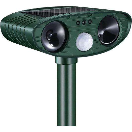 Solar Ultrasonic Cat & Dog Repellent, IPX4 by HitMyNeed