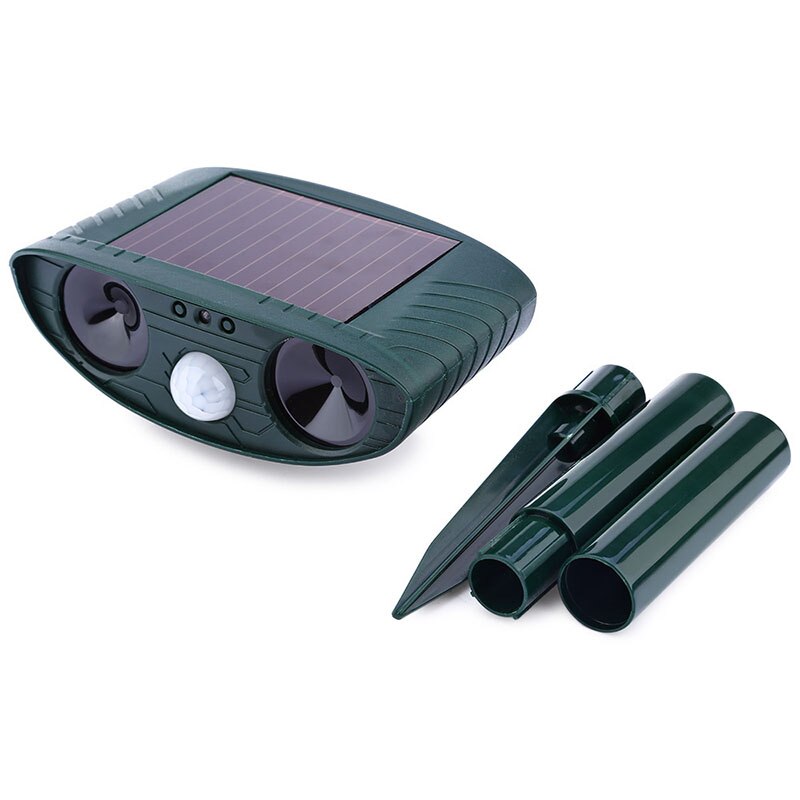 Solar Ultrasonic Cat & Dog Repellent, IPX4 by HitMyNeed