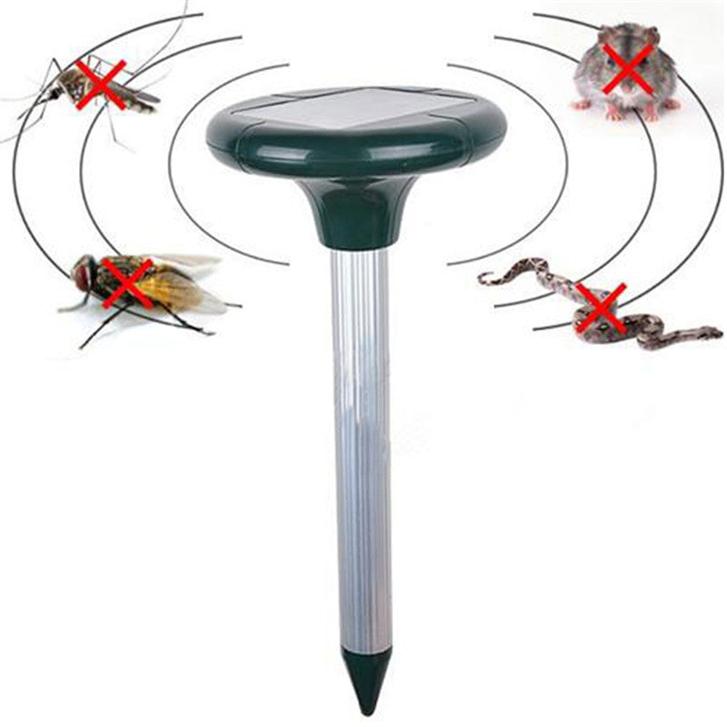 Solar Ultrasonic Pest Repeller for Gardens & Lawns by HitMyNeed