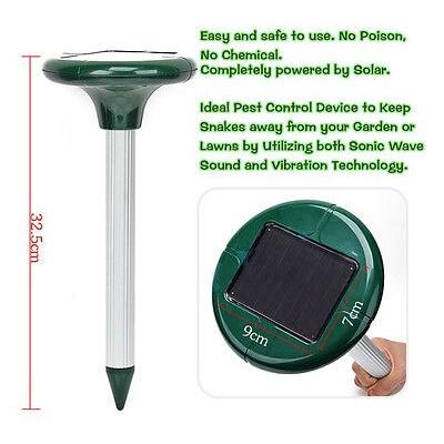 Solar Ultrasonic Snake Repellent Stake by HitMyNeed