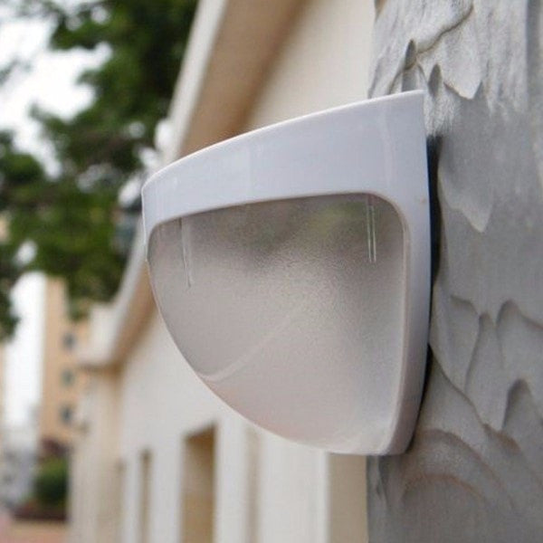 Solar Wall Mounted Semi-Circle Outdoor Lamp by HitMyNeed