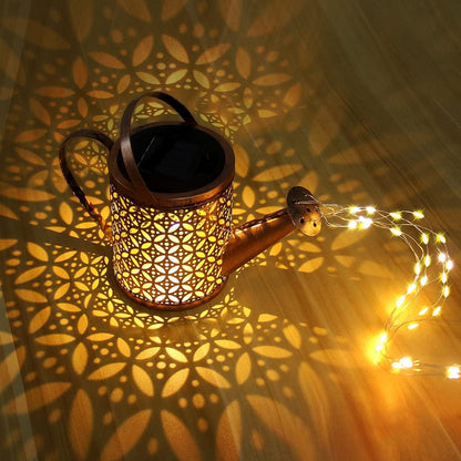 Solar Watering Can Garden Light with Hanging Hook by HitMyNeed