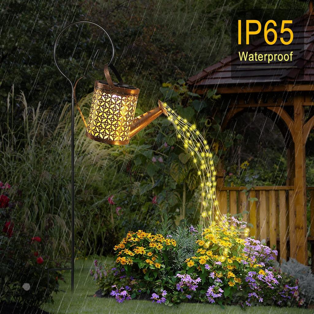 Solar Watering Can Garden Light with Hanging Hook by HitMyNeed