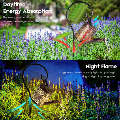 Solar Watering Can Waterfall Light for Garden Decor only-kettle by HitMyNeed