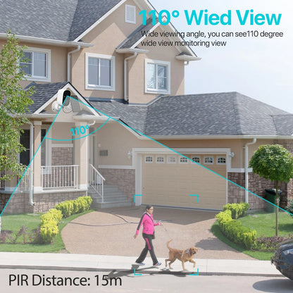 Solar Wireless Outdoor WiFi Security Camera 1080P by HitMyNeed