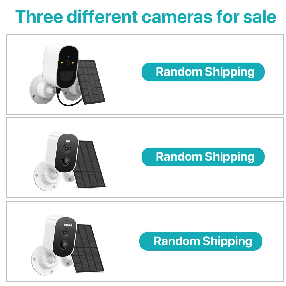 Solar Wireless Outdoor WiFi Security Camera 1080P by HitMyNeed