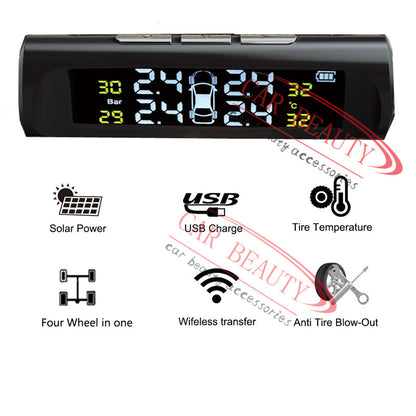 Solar Wireless Tire Pressure Monitoring System TPMS by HitMyNeed