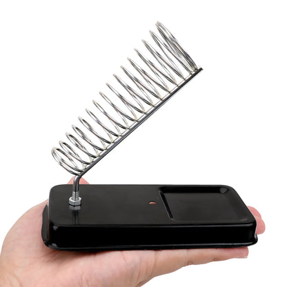 Soldering Iron Stand with Metal Base and Cleaning Sponge by HitMyNeed
