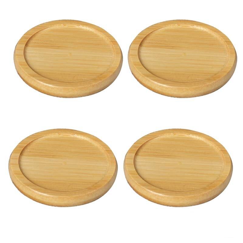 Solid Bamboo Coaster Set of 4 by HitMyNeed