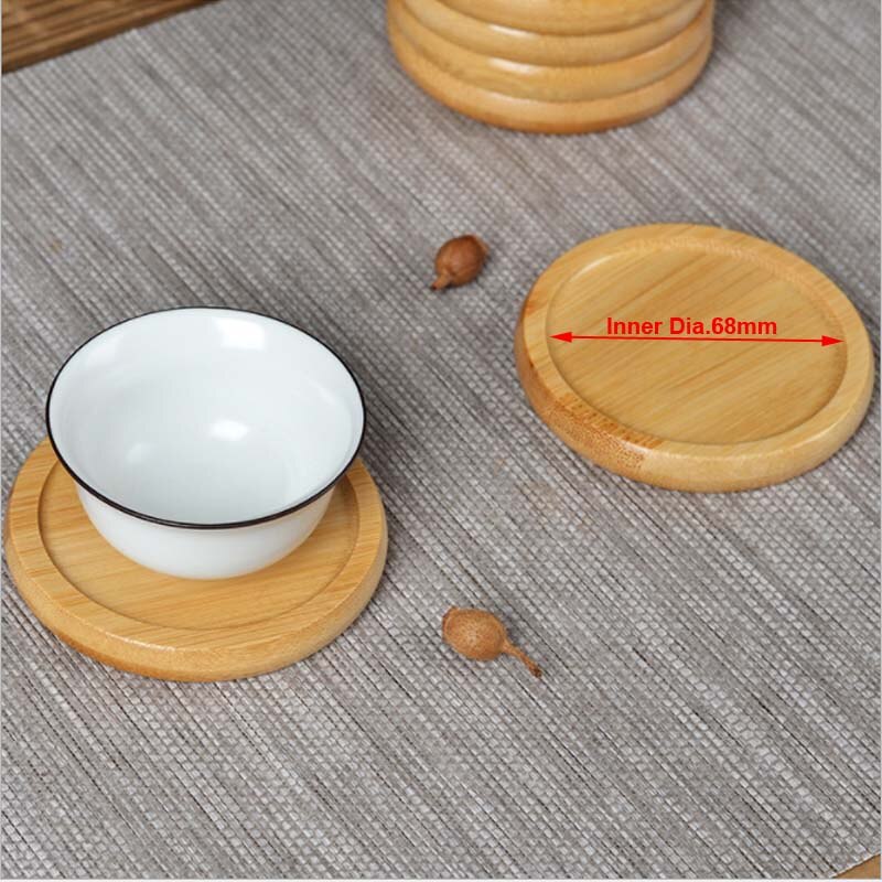 Solid Bamboo Coaster Set of 4 by HitMyNeed