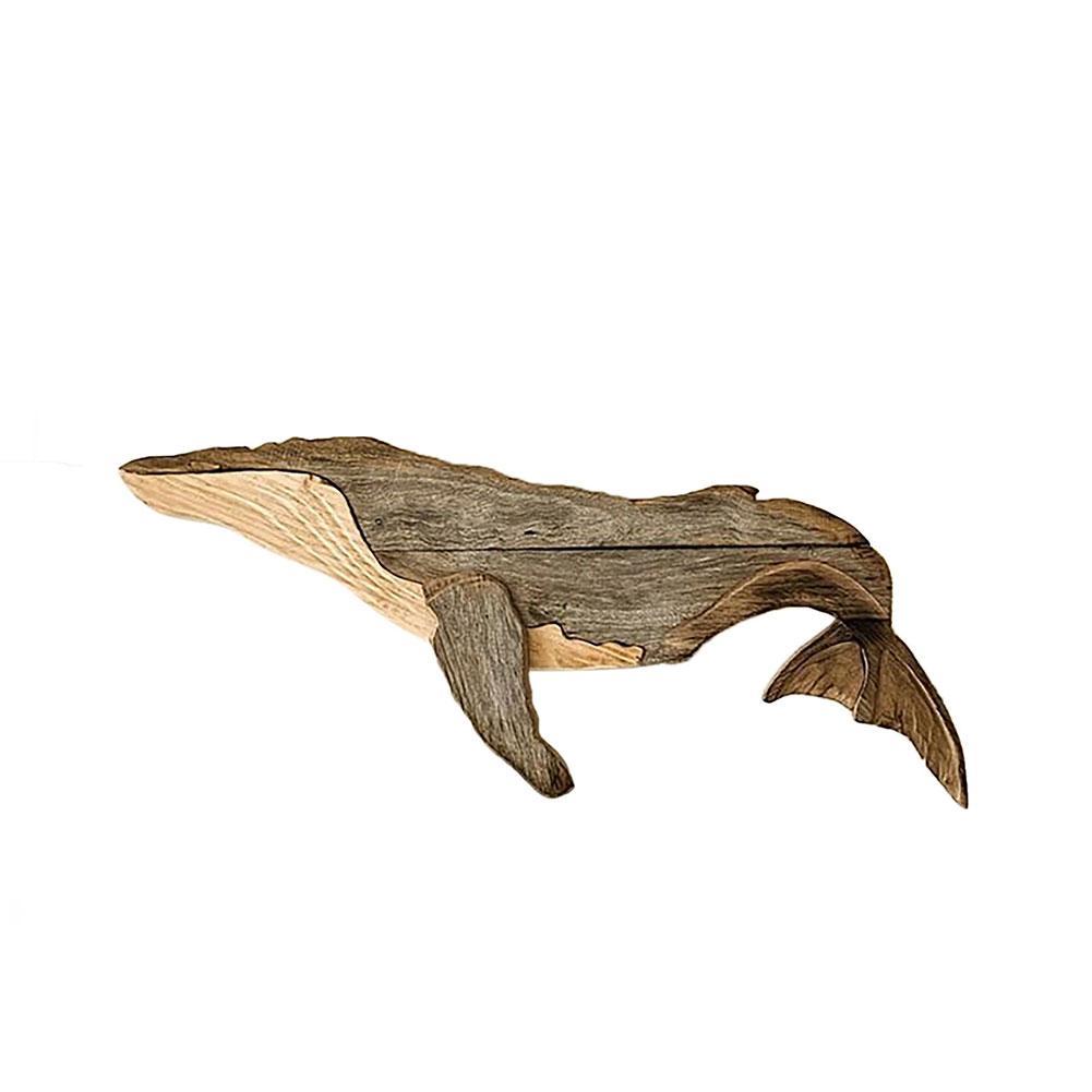 Solid Carved Wooden Whale Wall Decor by HitMyNeed