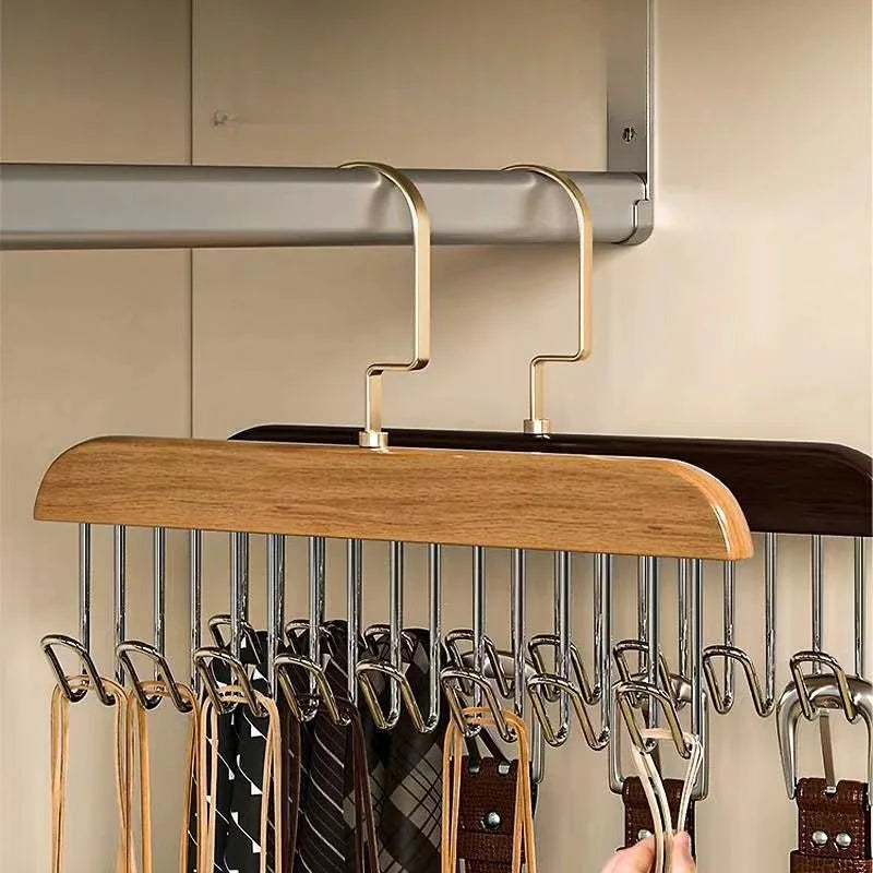 Solid Wood Clothes Drying Rack with 8 Hooks by HitMyNeed